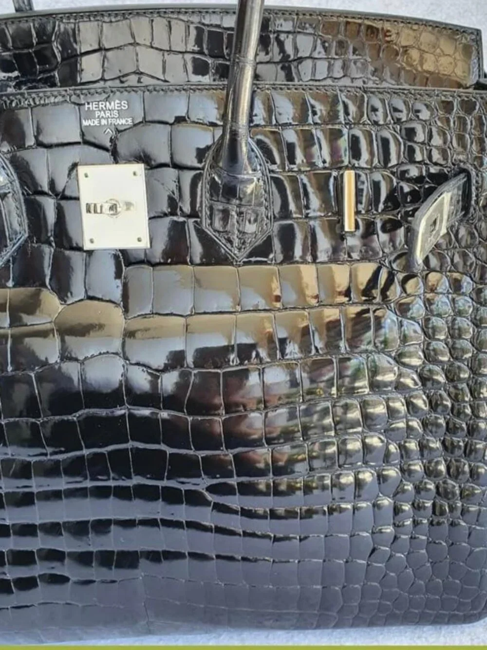 Hermes Black Croc Birkin 35